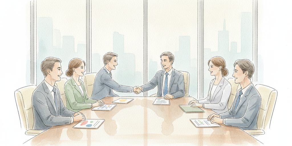 규제 신뢰(Regulatory Reliance)를 논의하는 한·태 제약 포럼 회의 장면 일러스트
